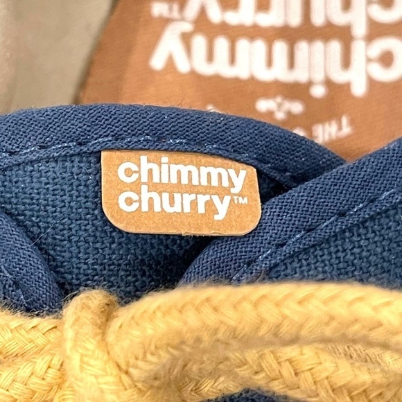 Chimmy Churry Sz 7.5w, 6.5m Classic Boat Shoe in Soft 100% Indigo Cotton Fabric - Picture 7 of 7